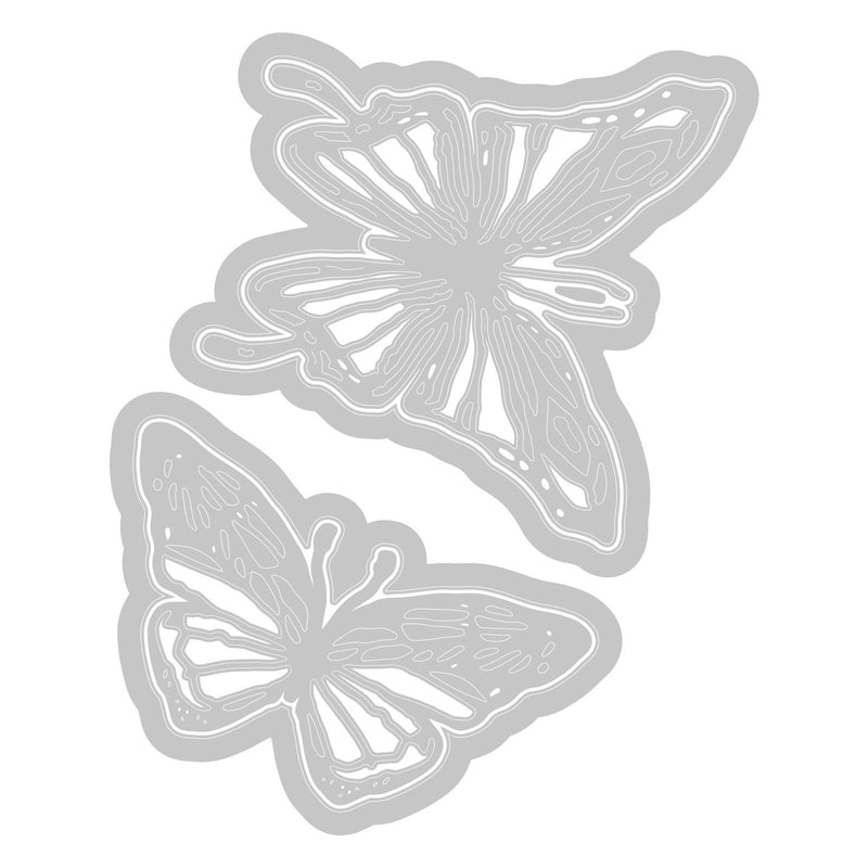 Load image into Gallery viewer, Sizzix • tim holtz thinlits die set vault scribbly butterfly
