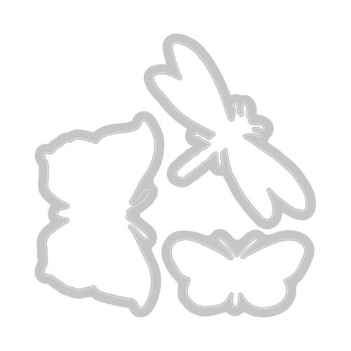 Load image into Gallery viewer, Sizzix • framelits die set with stamp engraved wings

