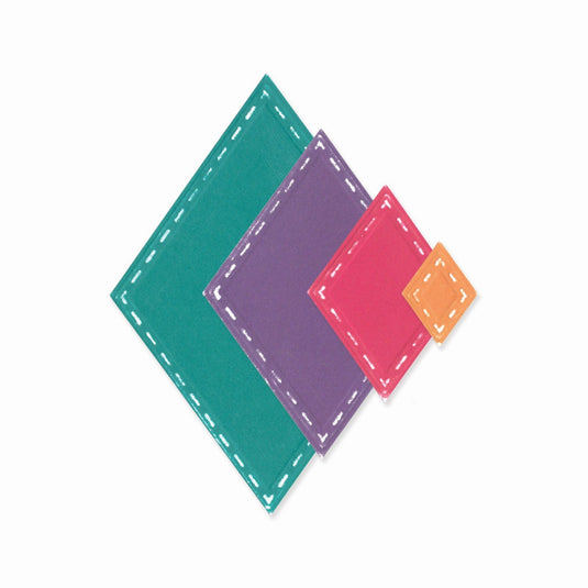 Sizzix • framelits die set fanciful katy deco diamonds 13pcs