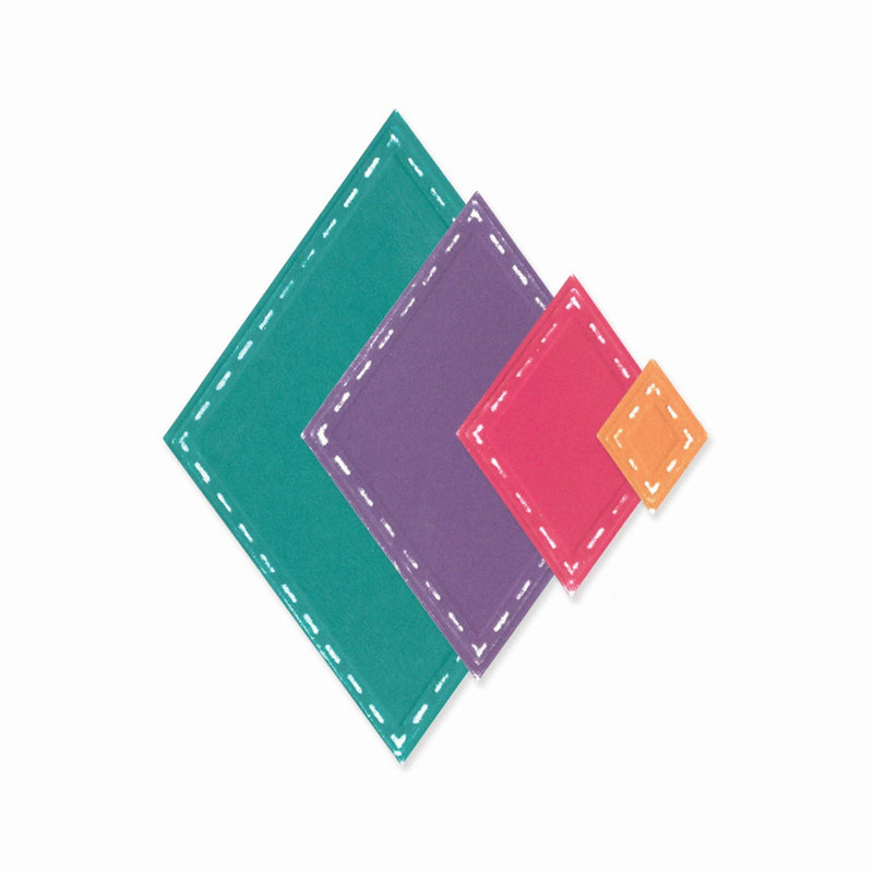 Load image into Gallery viewer, Sizzix • framelits die set fanciful katy deco diamonds 13pcs
