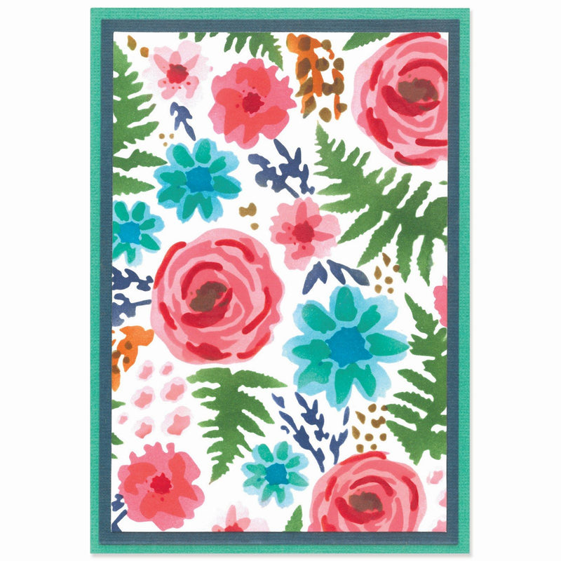 Load image into Gallery viewer, Sizzix • layered stencil a6 abstract blooms 4pcs
