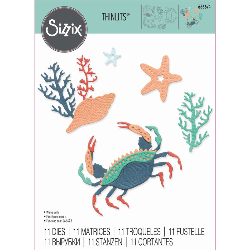 Load image into Gallery viewer, Sizzix • thinlits die set ocean medley 11pcs
