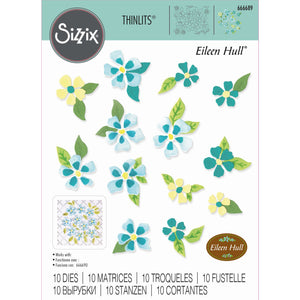 Sizzix • thinlits die set painterly blooms background 12pcs
