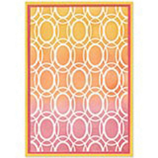 Sizzix • stencil a6 cosmopolitan golden rings nr.2
