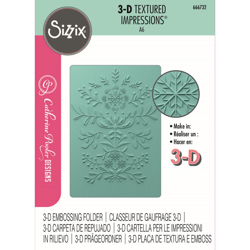 Load image into Gallery viewer, Sizzix • 3d textured impressions embossing folder yuletide

