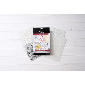 Sizzix • studio stamps set 13pcs 3pcs stencils possibilitarian by cat kerr