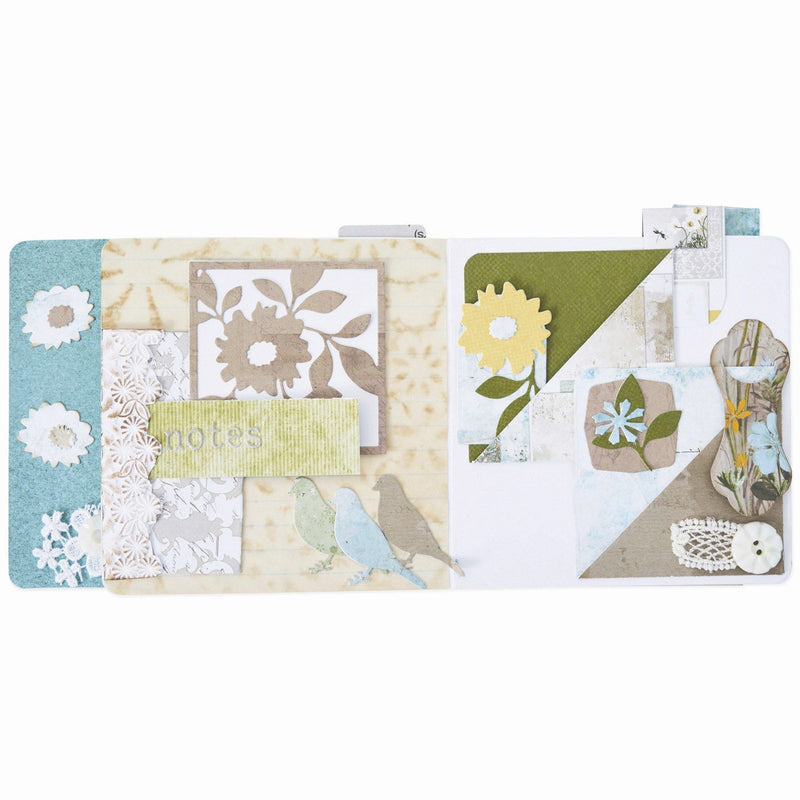 Load image into Gallery viewer, Sizzix • thinlits die set floral pocket paperclips 10pcs
