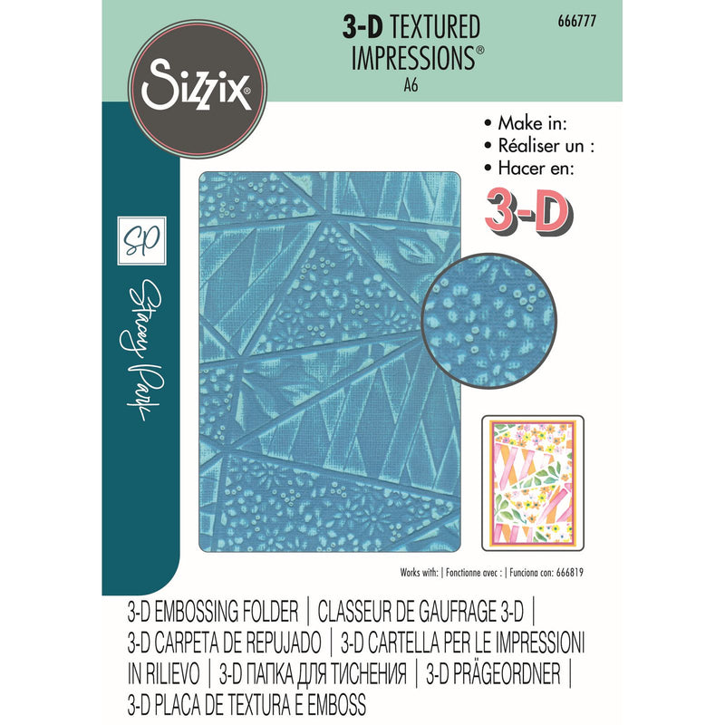 Load image into Gallery viewer, Sizzix • 3d textured impressions embossing folder fragmented floral
