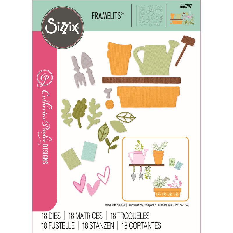 Load image into Gallery viewer, Sizzix • thinlits die set greenhouse finds nr.2 18pcs
