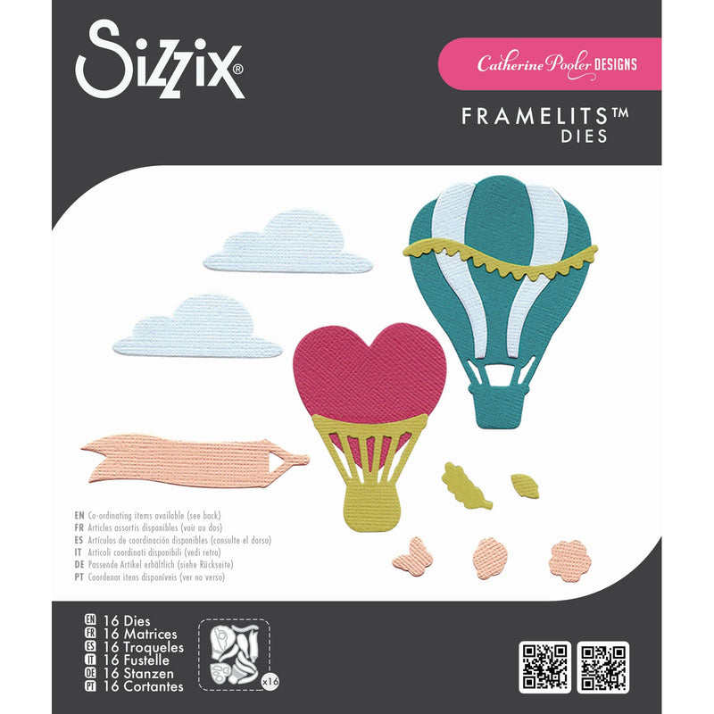 Load image into Gallery viewer, Sizzix • framelits die set 16pcs up and away nr2 by catherine pooler
