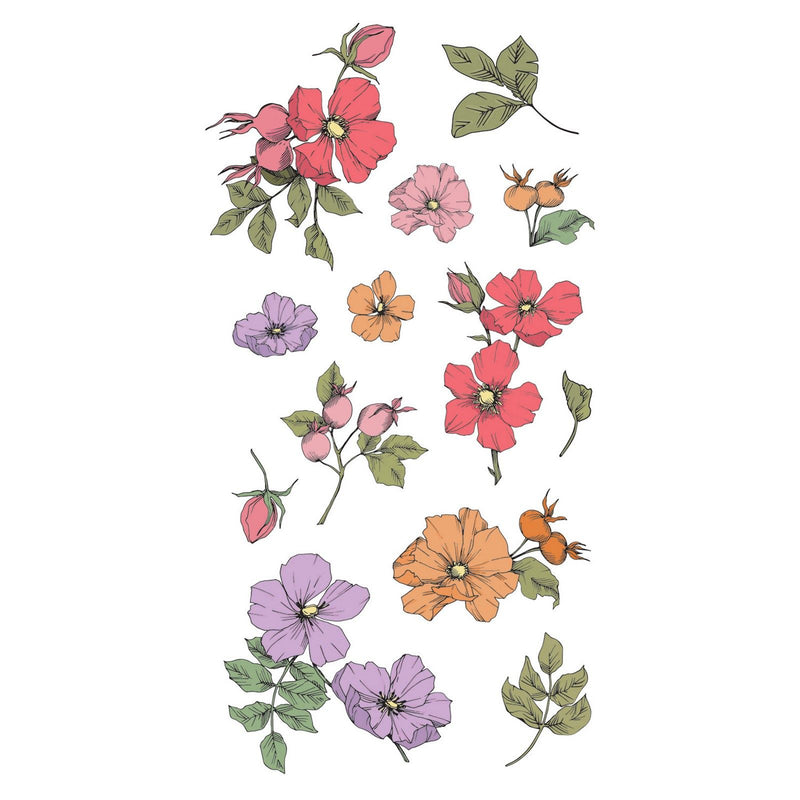 Load image into Gallery viewer, Sizzix • clear stamps set 13pcs wildflower botanicals
