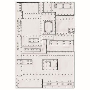 Sizzix • 3d texture fades embossing folder foundry large a5 by tim holtz