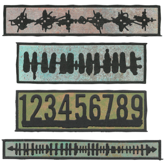 Sizzix • thinlits die set 7pcs borderlines by seth apter