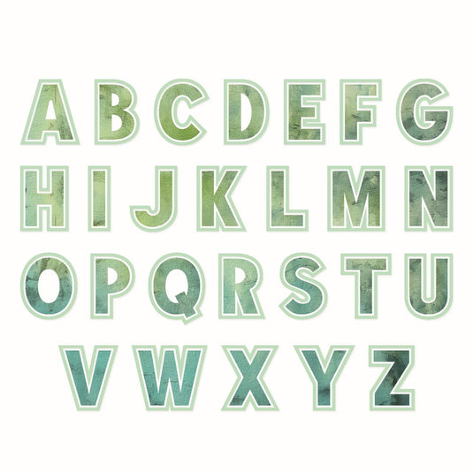 Sizzix • thinlits die set 52pcs this or that 2 inch alphabet by 49 and market