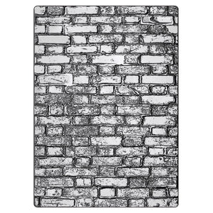 Sizzix • 3d texture fades embossing folder brickwork large a5 by tim holtz