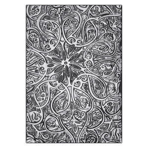 Sizzix • 3-d texture fades embossing folder engraved a5 by tim holtz