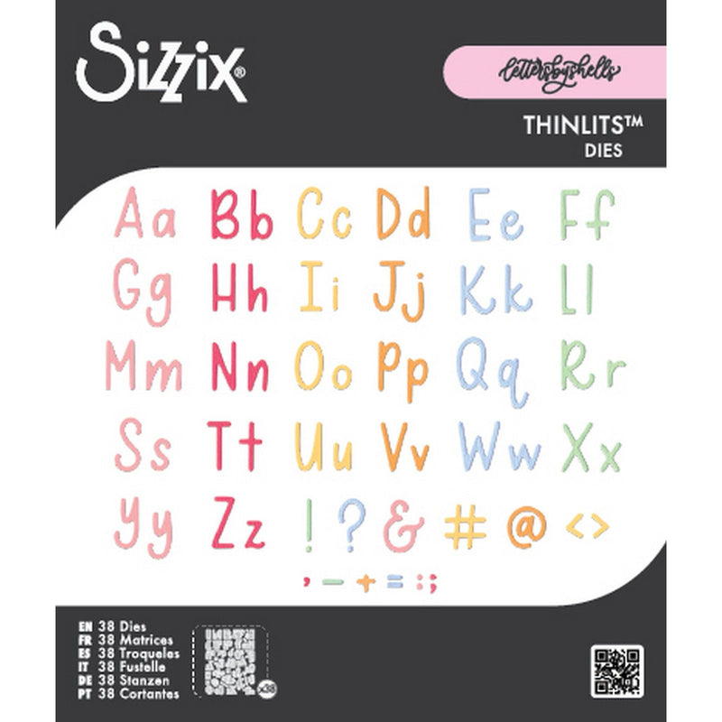 Load image into Gallery viewer, Sizzix • thinlits die set 37pcs simple letters by letters by shells
