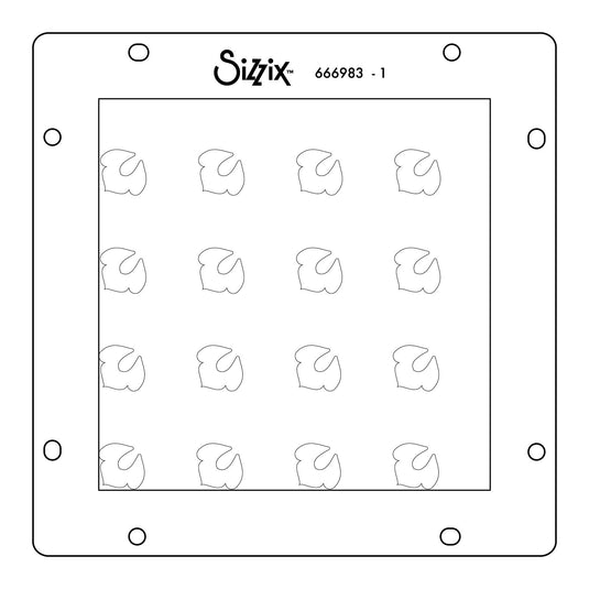 Sizzix • rotating stencil flower power