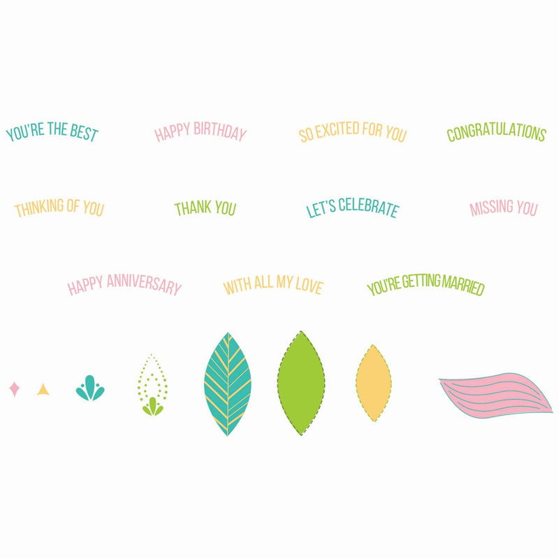 Load image into Gallery viewer, Sizzix • clear stamp set overarching sentiments by catherine pooler 22pcs
