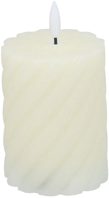 Arti casa led kaars - bewegende vlam - 7,5 x 10 cm - wit