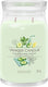 Yankee candle - cucumber mint cooler large jar geurkaars - 90 branduren - twee lonten
