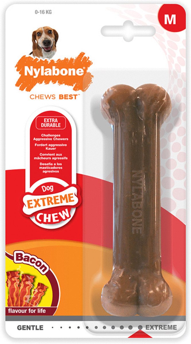 Load image into Gallery viewer, Nylabone dura chew voor harde bijters baconsmaak
