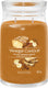 Yankee candle - spiced banana bread large jar geurkaars - 90 branduren - twee lonten