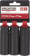 Kreator - accessories - krt095200 - slagdoppen diep - 17-19-21mm - 3 st.
