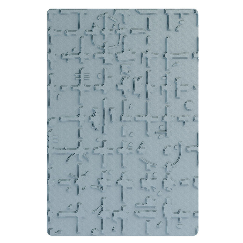 Load image into Gallery viewer, Sizzix • multi-level embossing folder grid graph by seth apter
