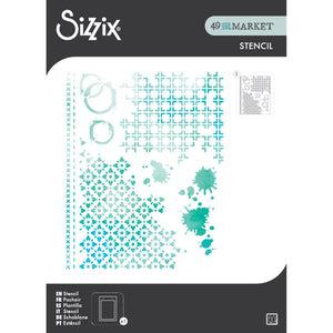 Sizzix • a4 stencil 1pcs artful layers by 49 market