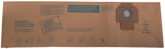 Nilfisk stofzuigerzak filter bag 2-ply 5pcs f.turbo xl,25