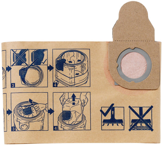 Nilfisk stofzuigerzak filter bag pack.a 5 pcs. f. aero 400