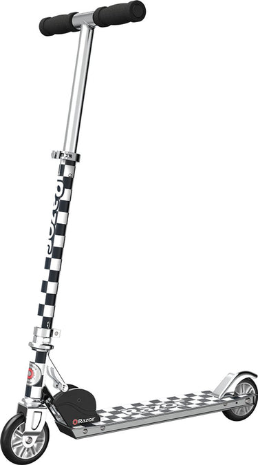 Razor a special edition - step - zwart wit geblokt - opvouwbaar - lichtgewicht aluminium - voor kinderen - tot 65 kg - vanaf 5 jaar