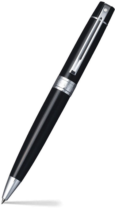 Sheaffer balpen 300 e9312 - glossy black chrome plated - sf-e2931251