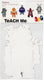 Creotime robots teach me 22,5 - 24 cm karton wit 16 stuk