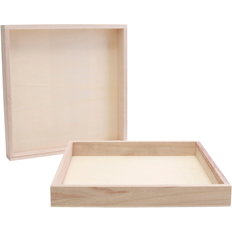 Load image into Gallery viewer, Creativ company https: www.cchobby.nl houten-frame-met-rand-afm-24-5x24-5x3-cm-10-stuk-1-doos
