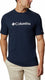 Columbia csc basic logo short sleeve - collegiate navy - heren - maat l