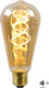Lucide st64 twilight sensor - filament lamp - ø 6,4 cm - led - e27 - 1x4w 2200k - dag nacht sensor - amber