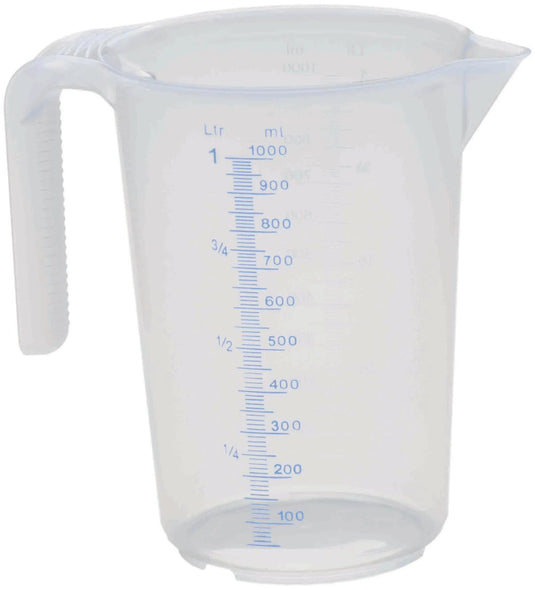 Südpfalzwerkstatt messbecher measuring cup 2 scales 1l transparent, stackable