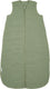 Meyco baby uni baby slaapzak gevoerd - pre-washed hydrofiel - olive green - 90cm - 2.0 tog