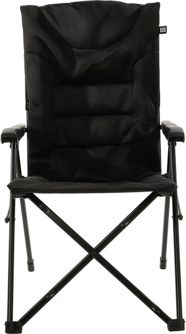 Travellife barletta camping vouwstoel cross black - rugleuning in 3 standen verstelbaar - water- en uv-bestendig - draagtas inbegrepen