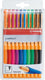 Stabilo pointvisco - rollerball - medium 0,5 mm - etui met 10 kleuren