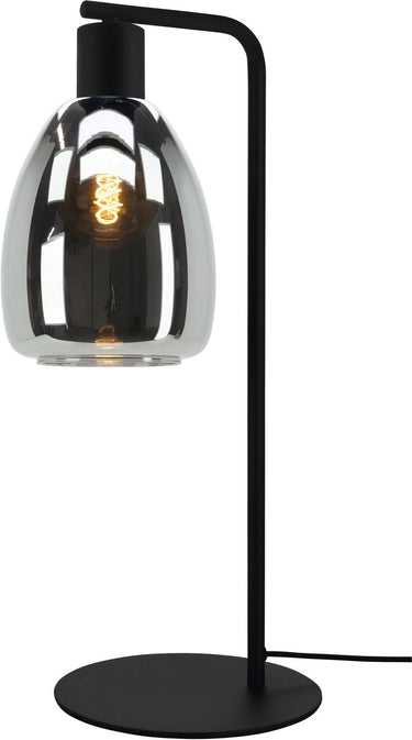 Eglo chelvey tafellamp - e27 - 50,5 cm - rookglas