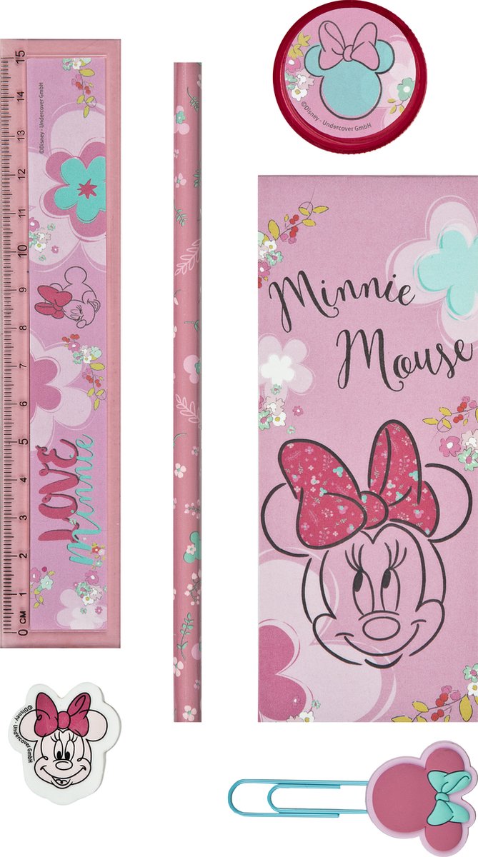 Load image into Gallery viewer, Minnie mouse gevulde pennenbak 7 delig
