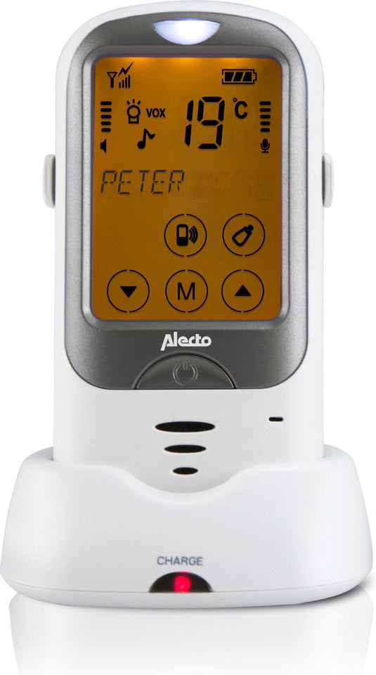 Alecto babyfoonuitbreiding - dbx68bu - extra babyunit babyfoon dbx-68 en dbx68gs - wit