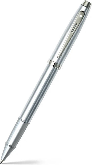 Sheaffer rollerball - 100 e9306 - brushed chrome nickel plated - sf-e1930651