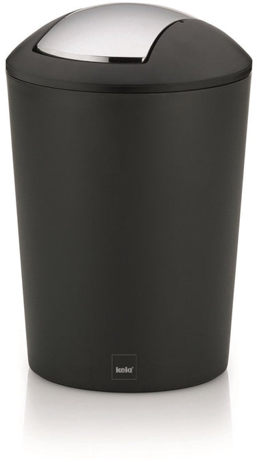 Kela marta afvalemmer swing - 5 liter - zwart -
