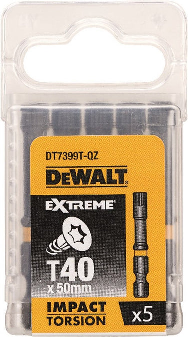 Dewalt accessoires impact torsion 50mm torx t40 - dt7399t-qz