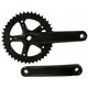 Hzb Crankset kettingwiel aluminium 42t 1 8 + 3 32 170 mm -1 mm zwart