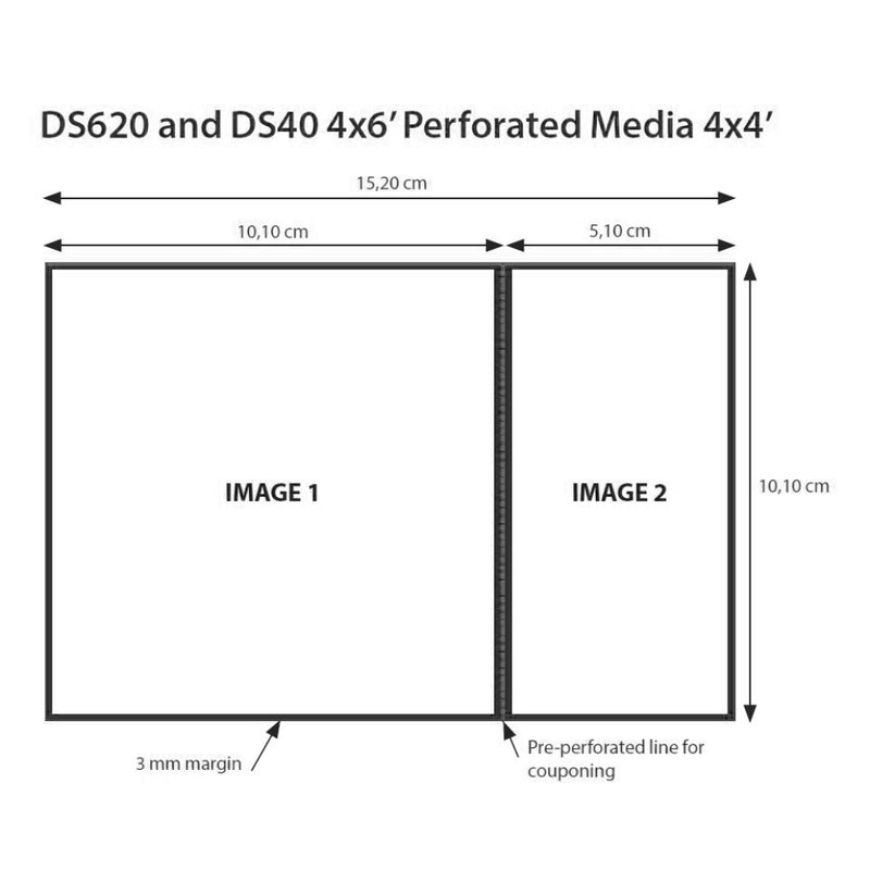 Load image into Gallery viewer, DNP Papier 2 Rol � 400 St. 10x15 Geperforeerd op 10x10 cm voor DS620
